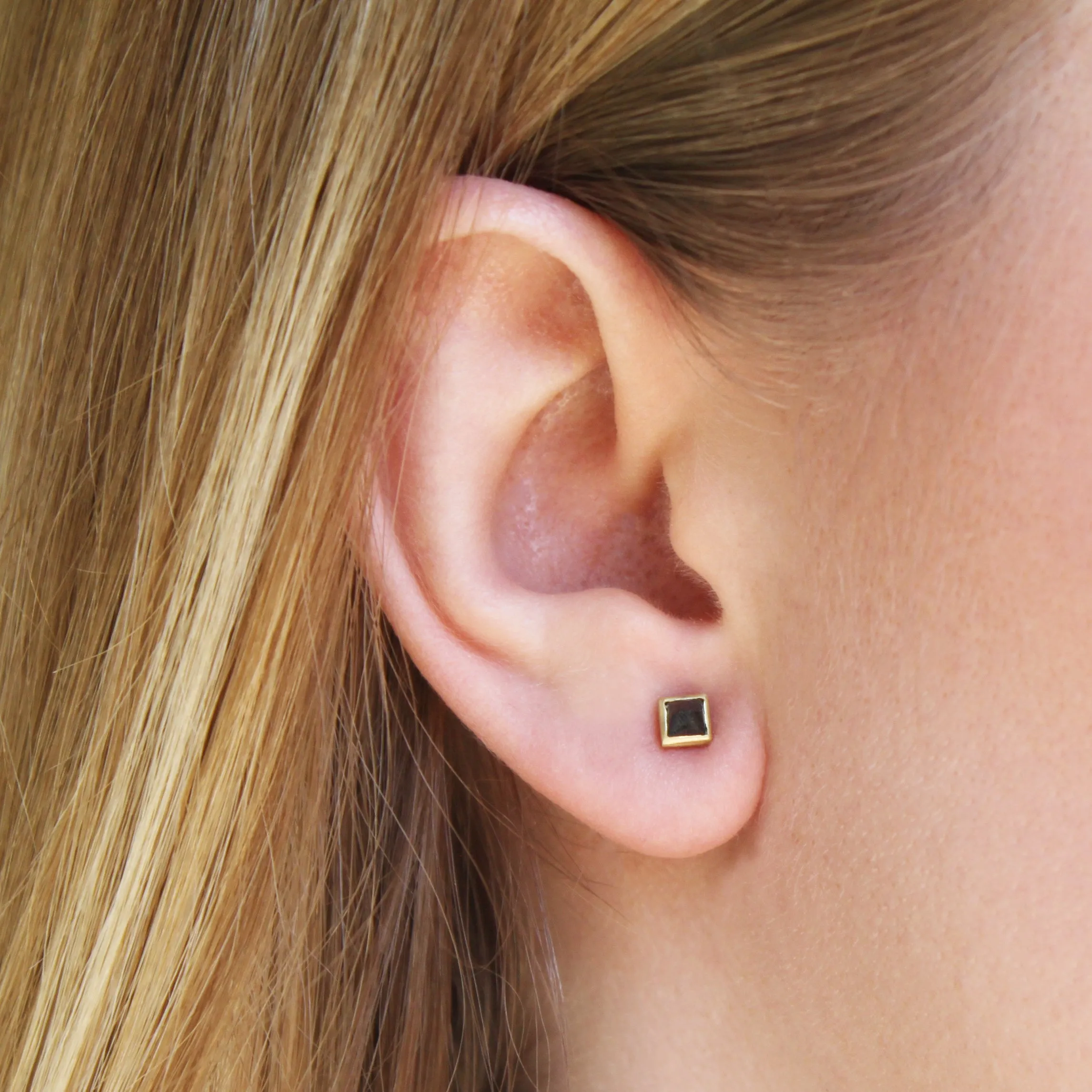 The Inverted Black Diamond Stud