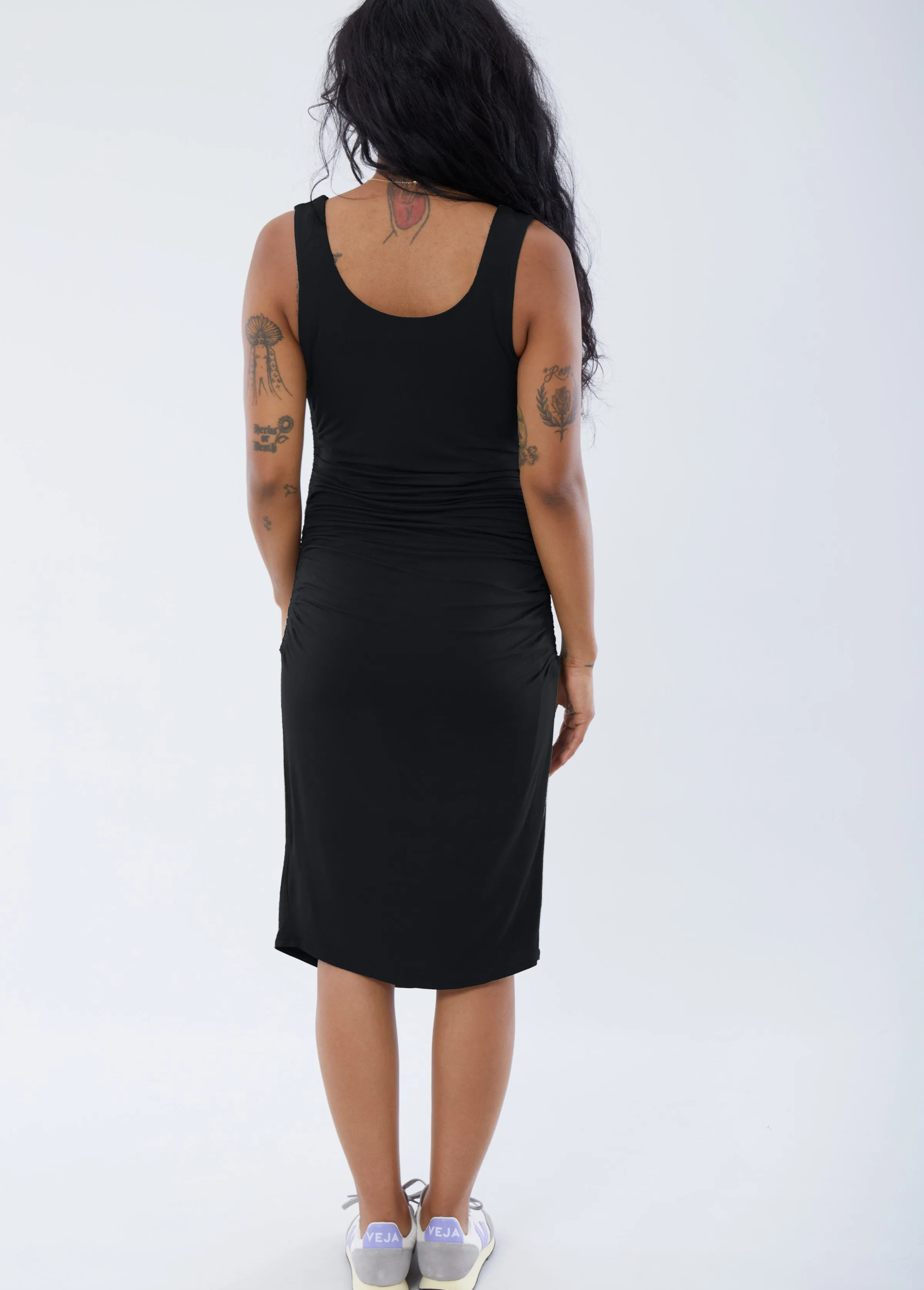 The Masterpiece Maternity Tank Midi Dress