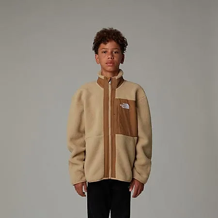 The North Face Boys Yumiori Fleece Full Zip Jacket in Beige