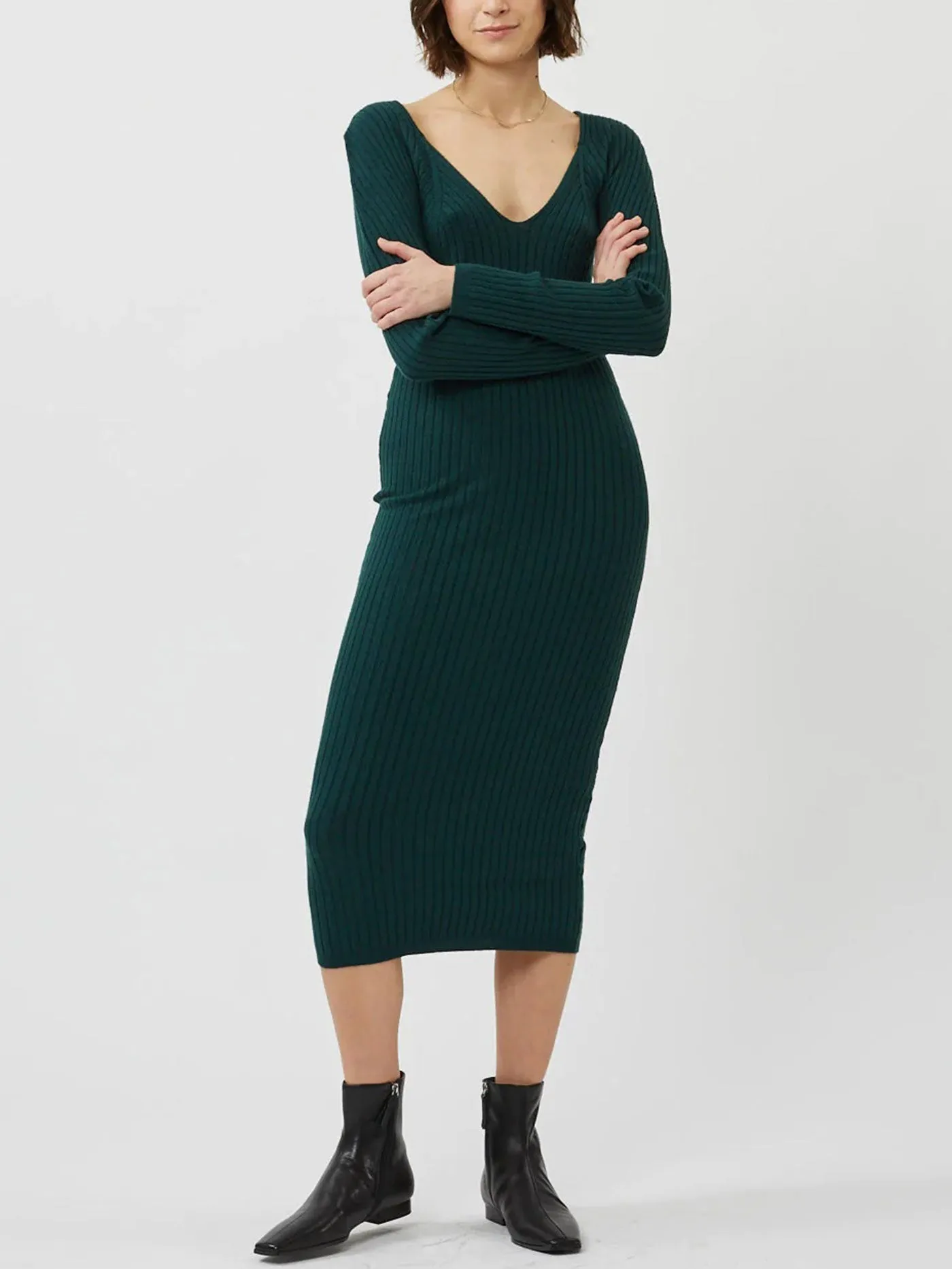 The Stassy Dress by Minimum - Pine