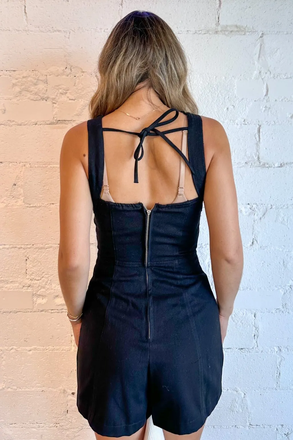 Tie Back Romper