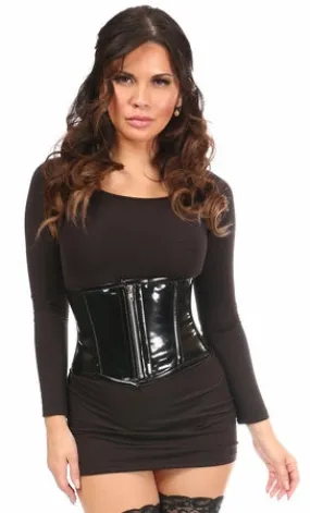 Top Drawer Black Patent Steel Boned Mini Cincher