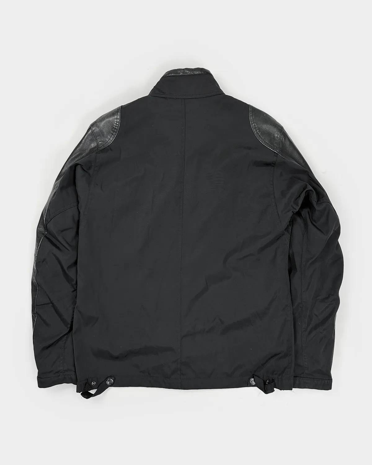 Versace 2-Layer Nylon   Leather Jacket 2000's