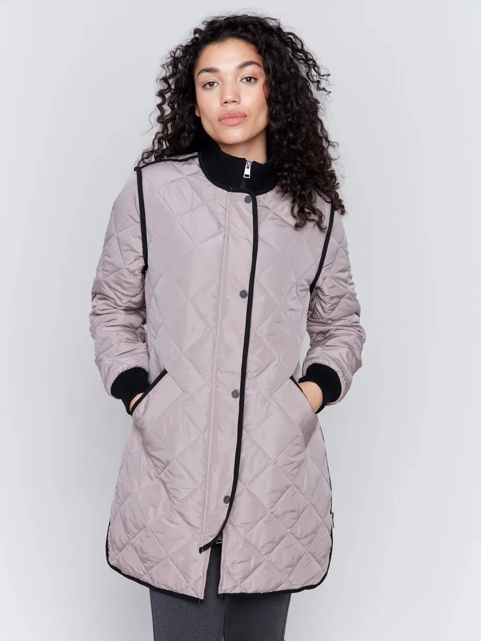 W LONG QUILTED PUFFER