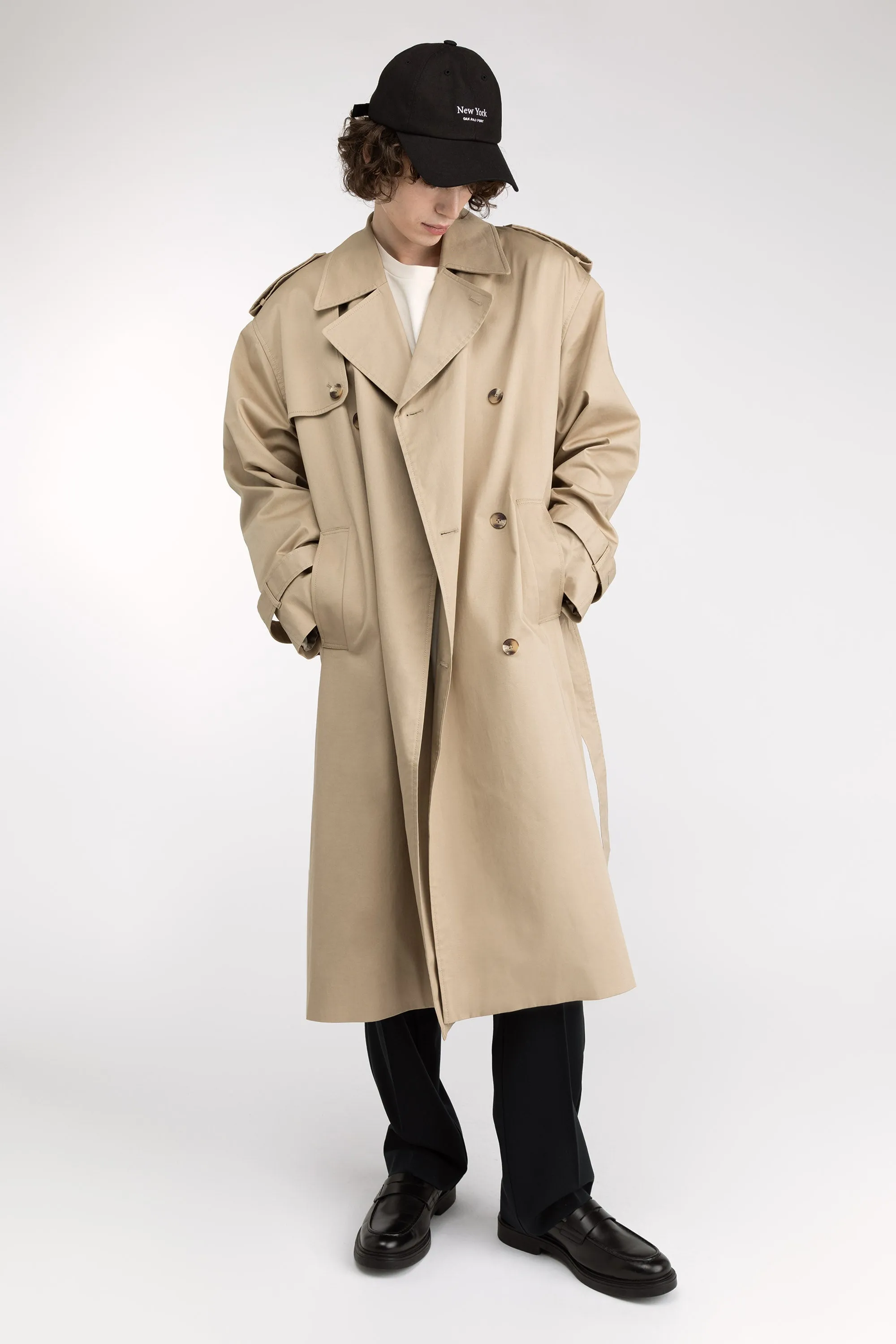 WATER REPELLENT COTTON TRENCH COAT