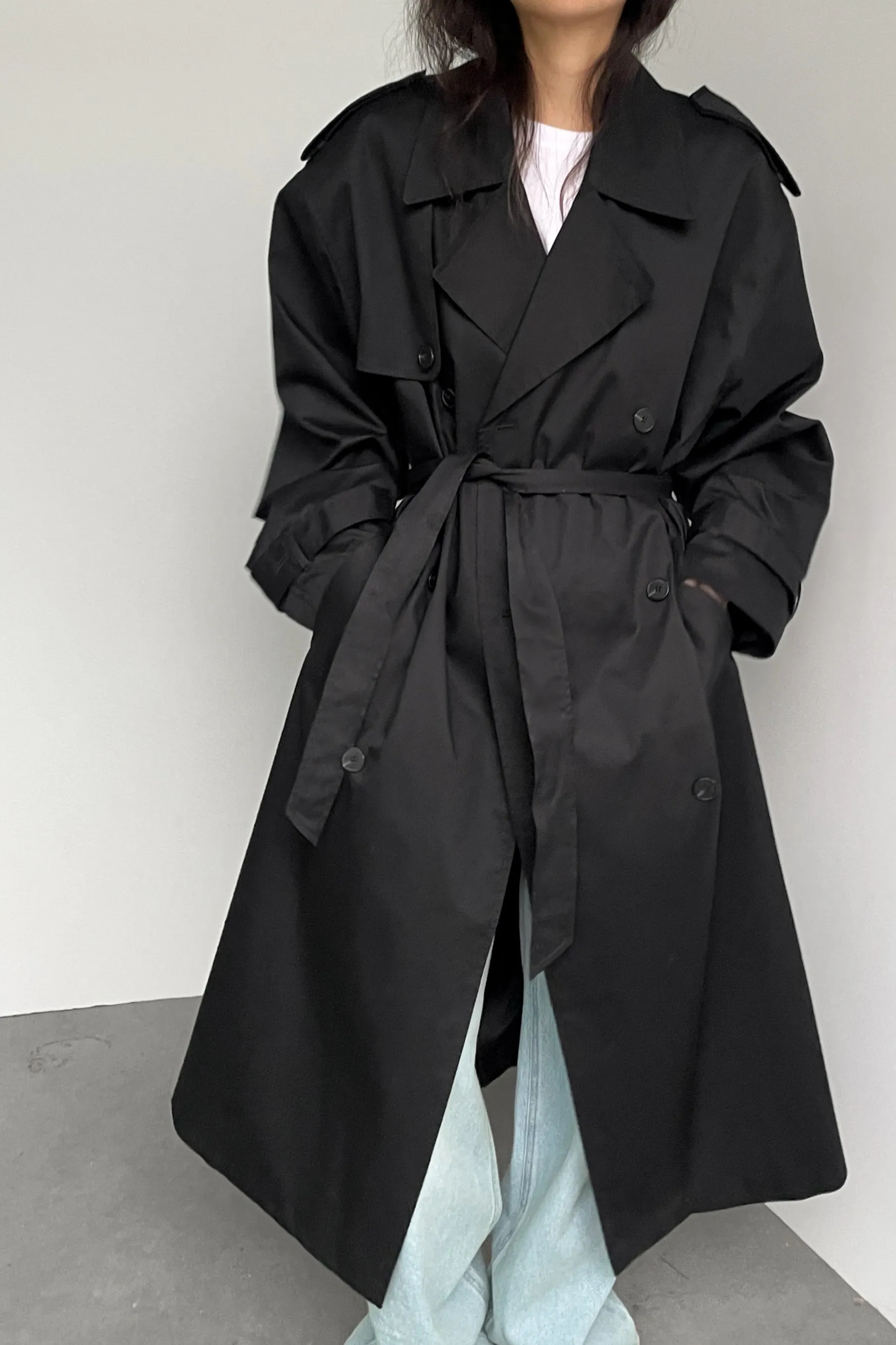 WATER REPELLENT COTTON TRENCH COAT