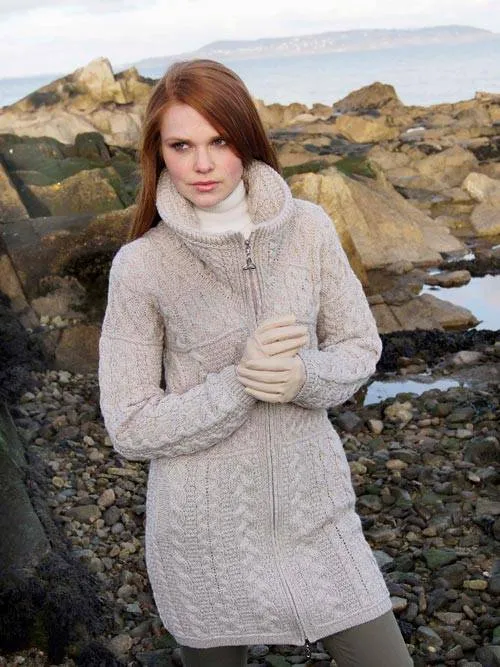 West End Knitwear | Double Collar Coat | Women's