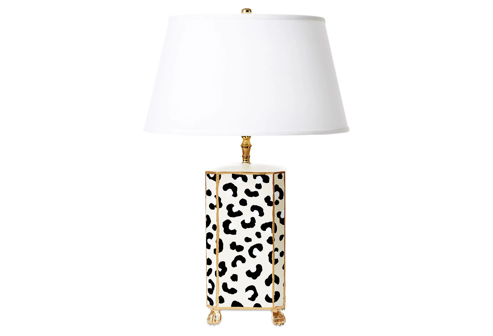 White Leopard Lamp