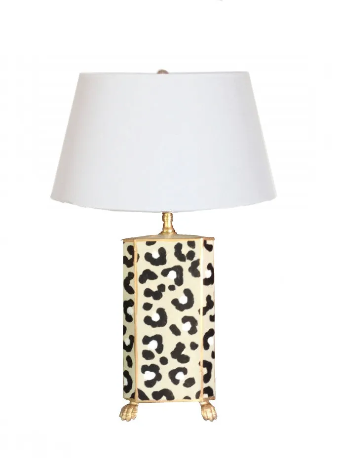 White Leopard Lamp