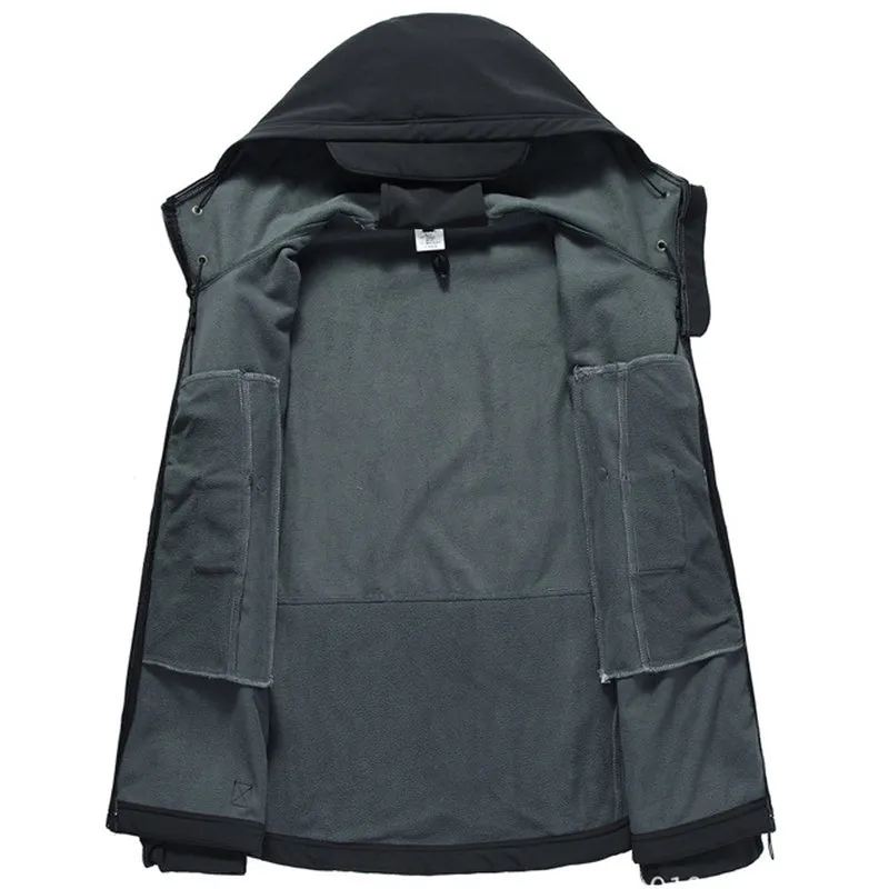 Windproof Hooded Jacket Soft Shell man