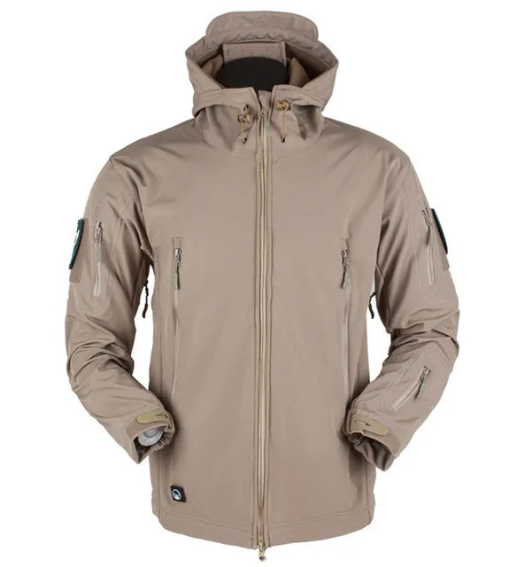 Windproof Hooded Jacket Soft Shell man