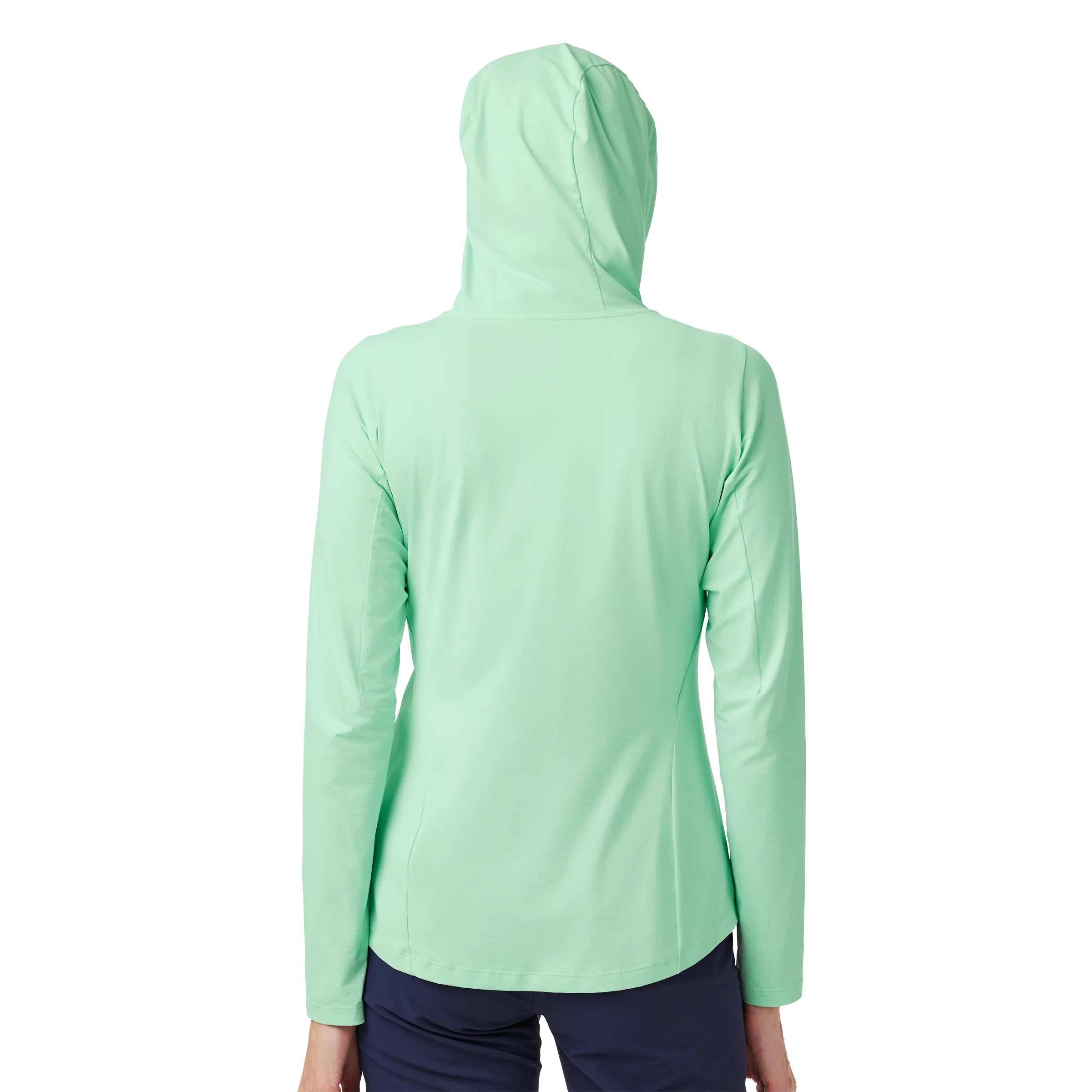 Women's Hooded Ultra Lighweight Sunshirt Ice Blue