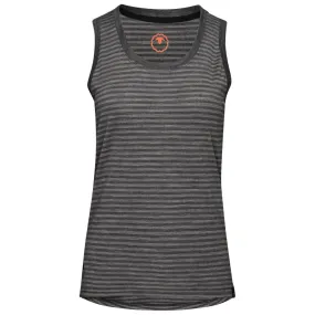 Womens Merino 150 Vest (Mini Stripe Smoke/Charcoal)