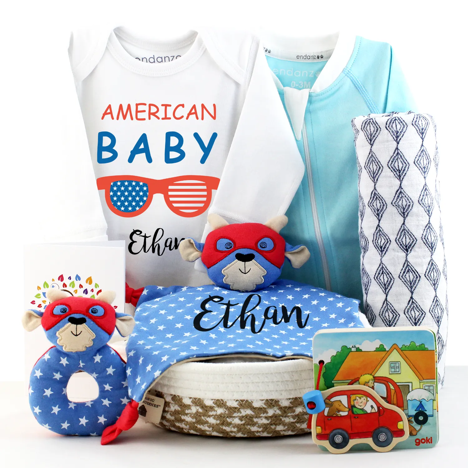 Zeronto Baby Boy Gift Basket - American Baby