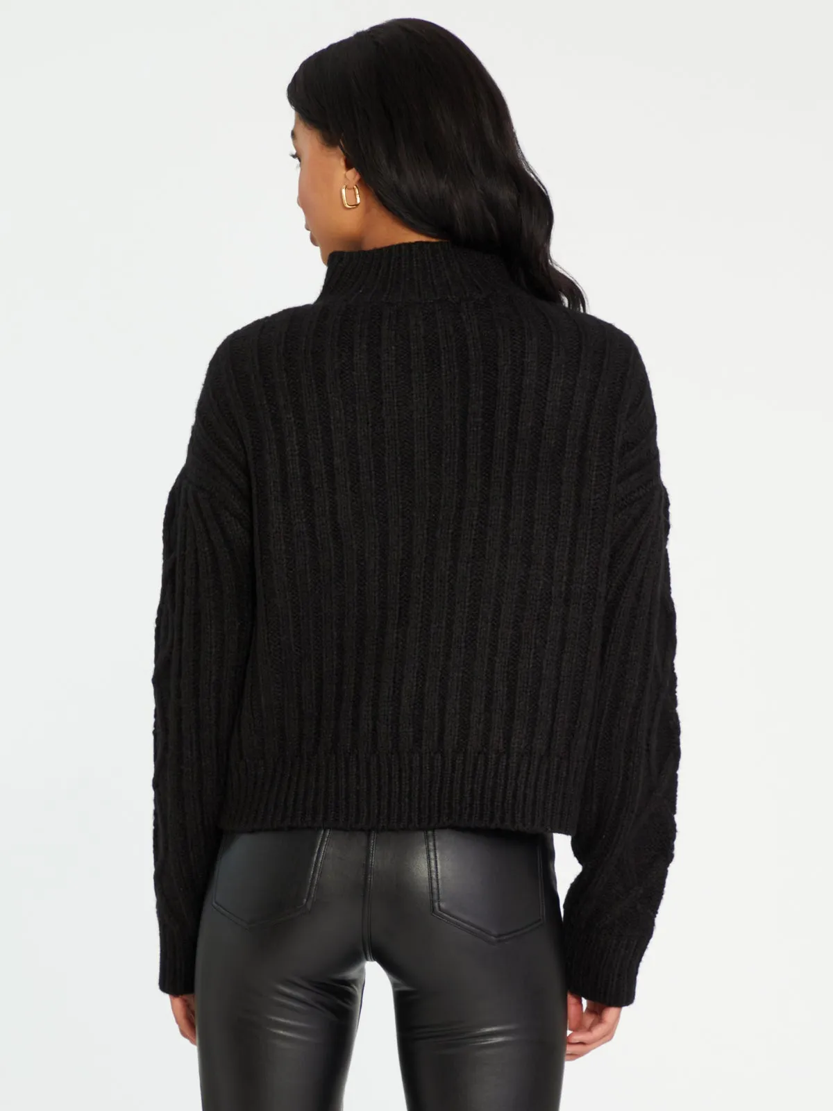 Zip Up Cable Sweater